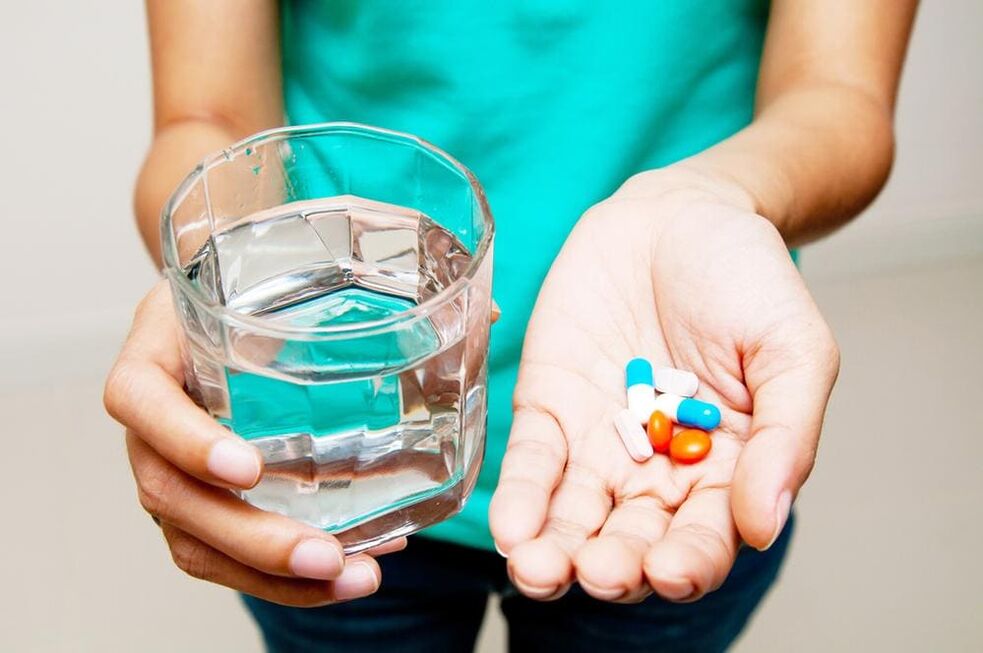 The girl is taking medication to remove papillomas